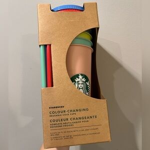 Starbucks Colour Changing Set of 5 Reusable Cold Cups 2019
